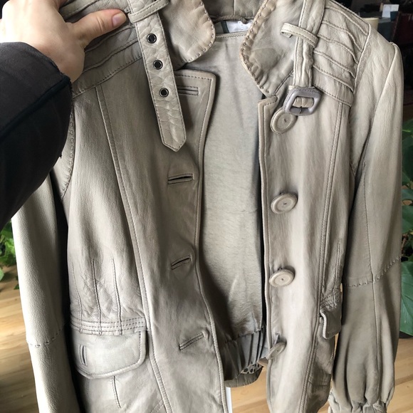 COPY - Mackage lamb leather jacket Grey-green - Picture 12 of 15